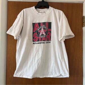 Official All Star Cafe Atlantic City White Large Vintage Tee Shirt